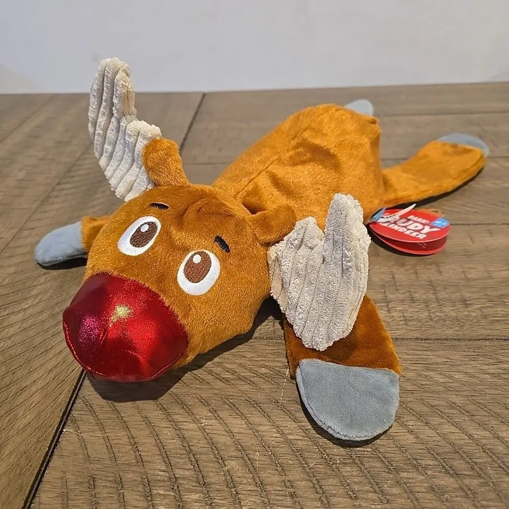 Bark Box Rudy Reindeer M - L Dog Toy Rudolph The Red Nosed Reindeer Christmas